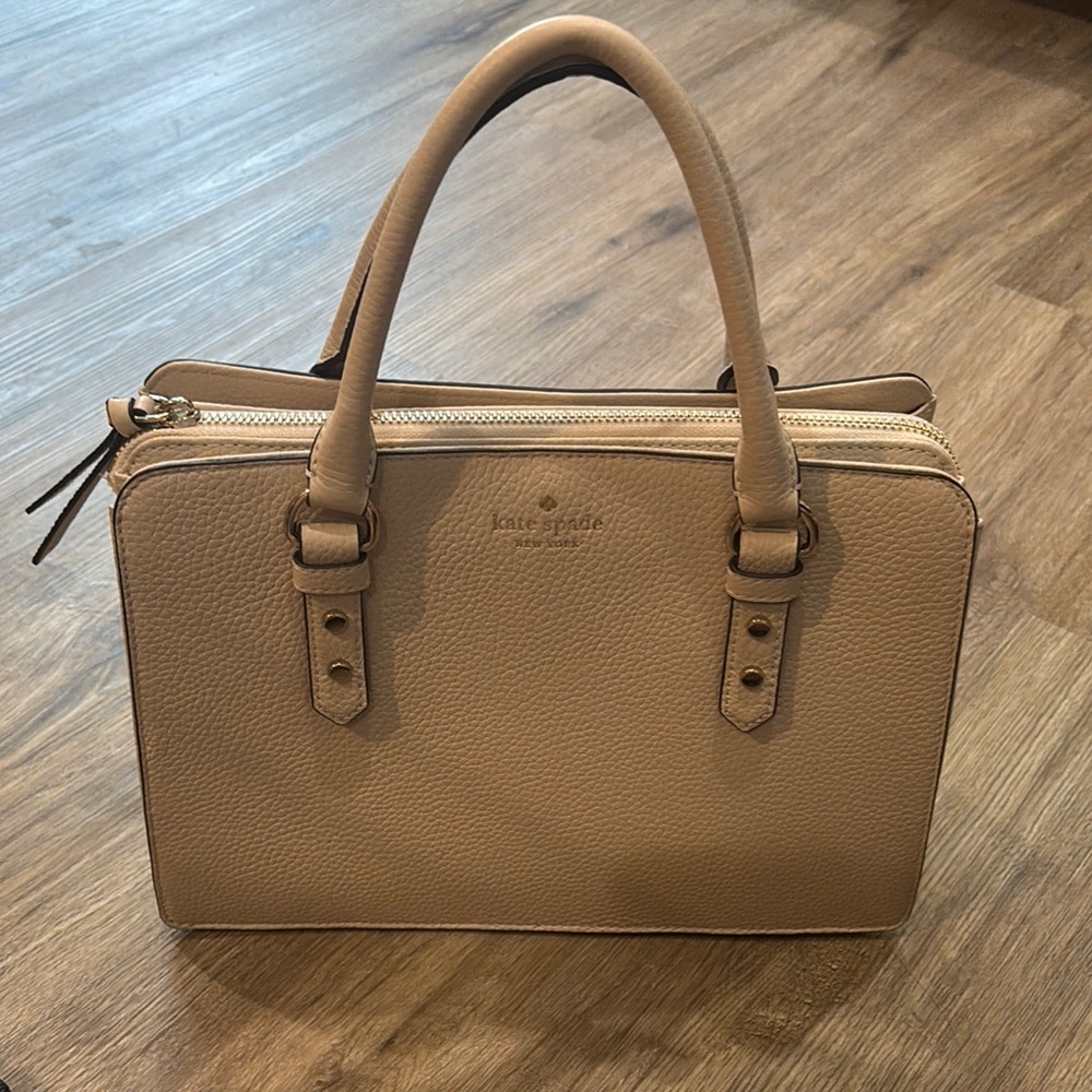 Kate Spade Beige Leather Tote